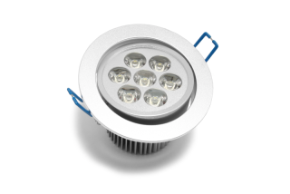 LED SPOT 105 - 7W stříbrná